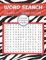 Word Search for Adults - Animal Edition