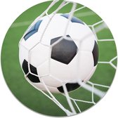 Muurcirkel De Voetbal - FootballDesign | Forex kunststof 75 cm | Unieke voetbal wanddecoratie