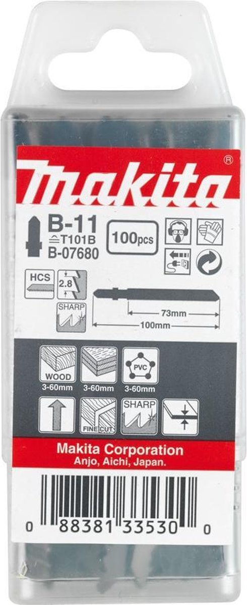 Makita B-07680 Decoupeerzaagblad - 73 x 2,8mm - Hout (100st)