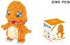 foto van Charmander Mini Lego / blocks - Pokemon - 298 Stuks Charmander - Mini Bouwstenen - 3D Puzzel - Nano block