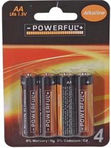 POWERFULL AA Alkaline batterij - 4 stuks