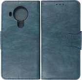 Bestcases Portemonnee Telefoonhoesje - Pasjeshouder Hoesje voor Nokia 5.4 - Blauw