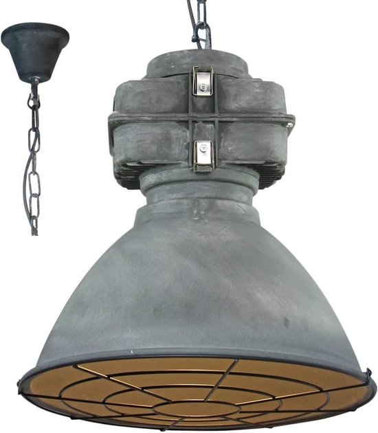 Brilliant Hanglamp Anouk XL met rooster 93680/70 beton 48cm | bol.com