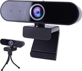 Lucid Full HD Webcam 2021 – Webcam voor PC met Interne Microfoon – Uniek Privacy Systeem – Plug and Play – Inclusief Tripod – 1080p