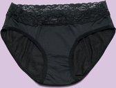 Cheeky Wipes Menstruatie ondergoed - Feeling Pretty - Slip - Maat 46-48 - Zwart