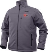 Milwaukee M12 HJGREY4-0 L Grey M12 heated jacket with 5 sewn in carbon fiber heating zones