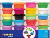 Playbox plasticine voor kinderen - 24 potjes boetseerklei - Topper