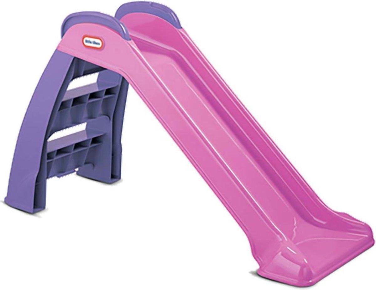 Glijbaan - Kinderspeelgoed Slide - Baby glijbaan - Mijn eerste glijbaan -  50x120x72 cm - Roze/ Paars