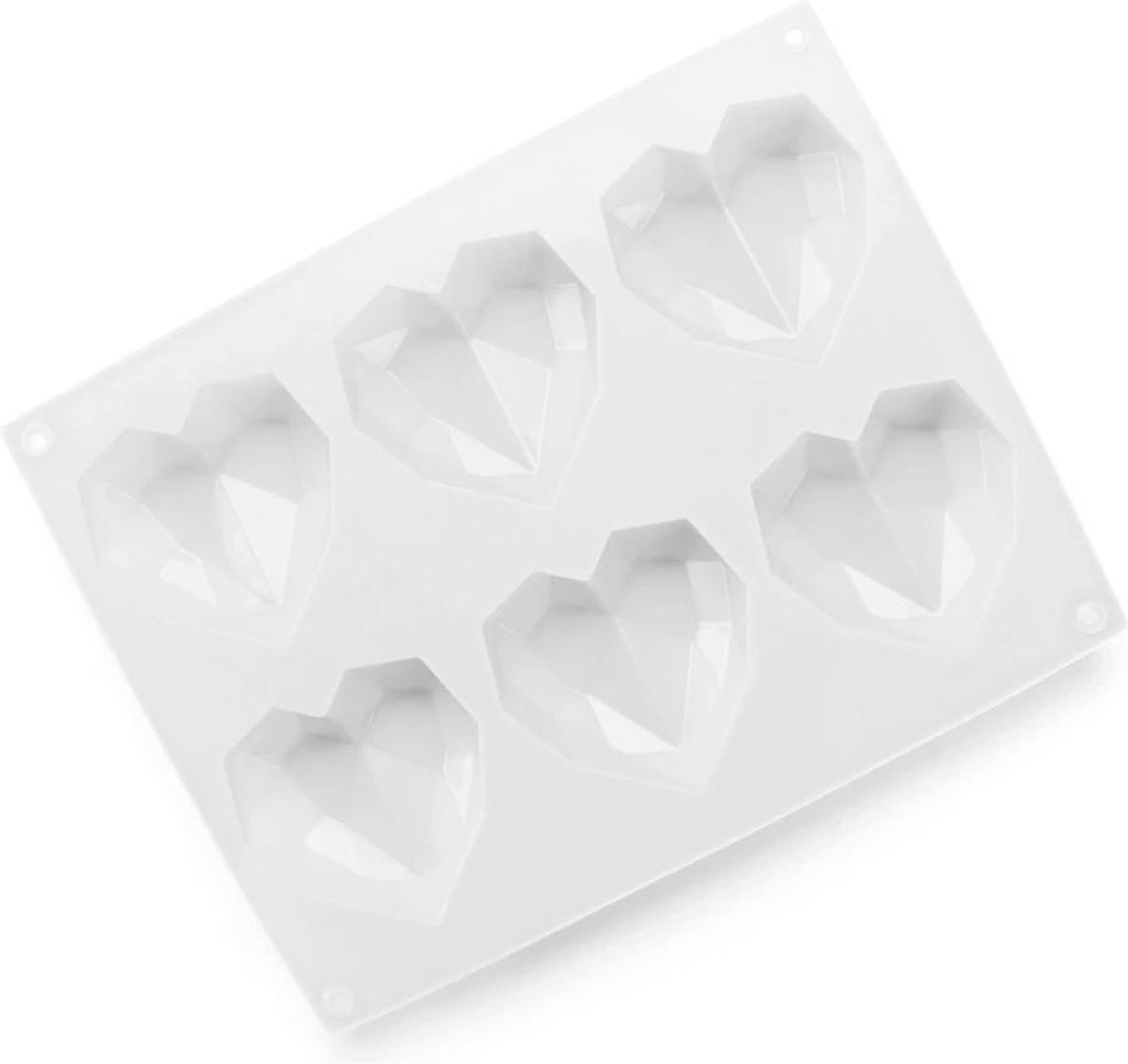 Cabantis Hart bakvorm|Siliconen bakvormen|Siliconen mallen|Bak spullen|Cake vorm|Chocolade cadeau|Chocolade hart|Wit