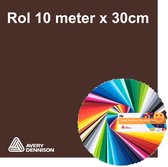 10 meter Avery snijfolie kleur 507 Brown Matt voor Silhouette Cameo, brother en andere 30cm snij plotters