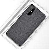 Voor Galaxy S20 + schokbestendige stoffen textuur PC + TPU beschermhoes (zilver essen)