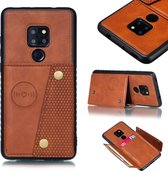 Lederen beschermhoes voor Huawei Mate 20 (bruin)