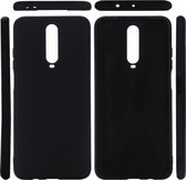 Voor Geschikt voor Xiaomi Redmi K30 effen kleur vloeibare siliconen valbestendige beschermhoes (zwart)