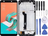 Lcd-scherm en digitizer volledige montage met frame voor Asus ZenFone 5 Lite X017DA ZC600KL S630 SDM630 (zwart)