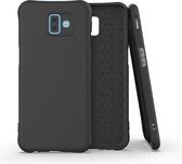 Voor Galaxy J6 Prime / J6 Plus Effen kleur TPU Slim schokbestendig beschermhoes (zwart)