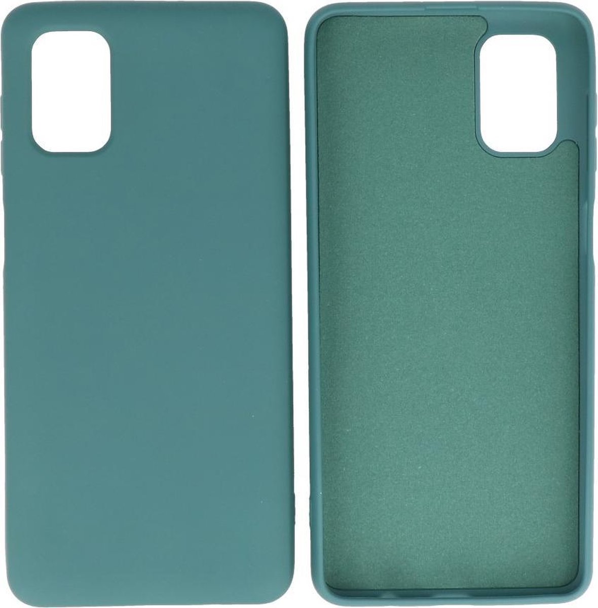 Bestcases 2.0mm Dikke Fashion Telefoonhoesje - Samsung Galaxy M51 Hoesje - Samsung Galaxy M51 Case - Galaxy M51 Backcover - Donker Groen