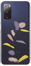 Casetastic Samsung Galaxy S20 FE 4G/5G Hoesje - Softcover Hoesje met Design - Winter Leaves Print