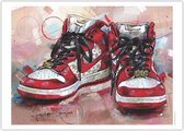 Nike SB dunk high Supreme ‘Red Stars’ poster (70x50cm)