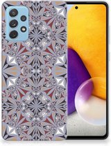 Telefoonhoesje Geschikt voor Samsung Galaxy A72 Hoesje Flower Tiles