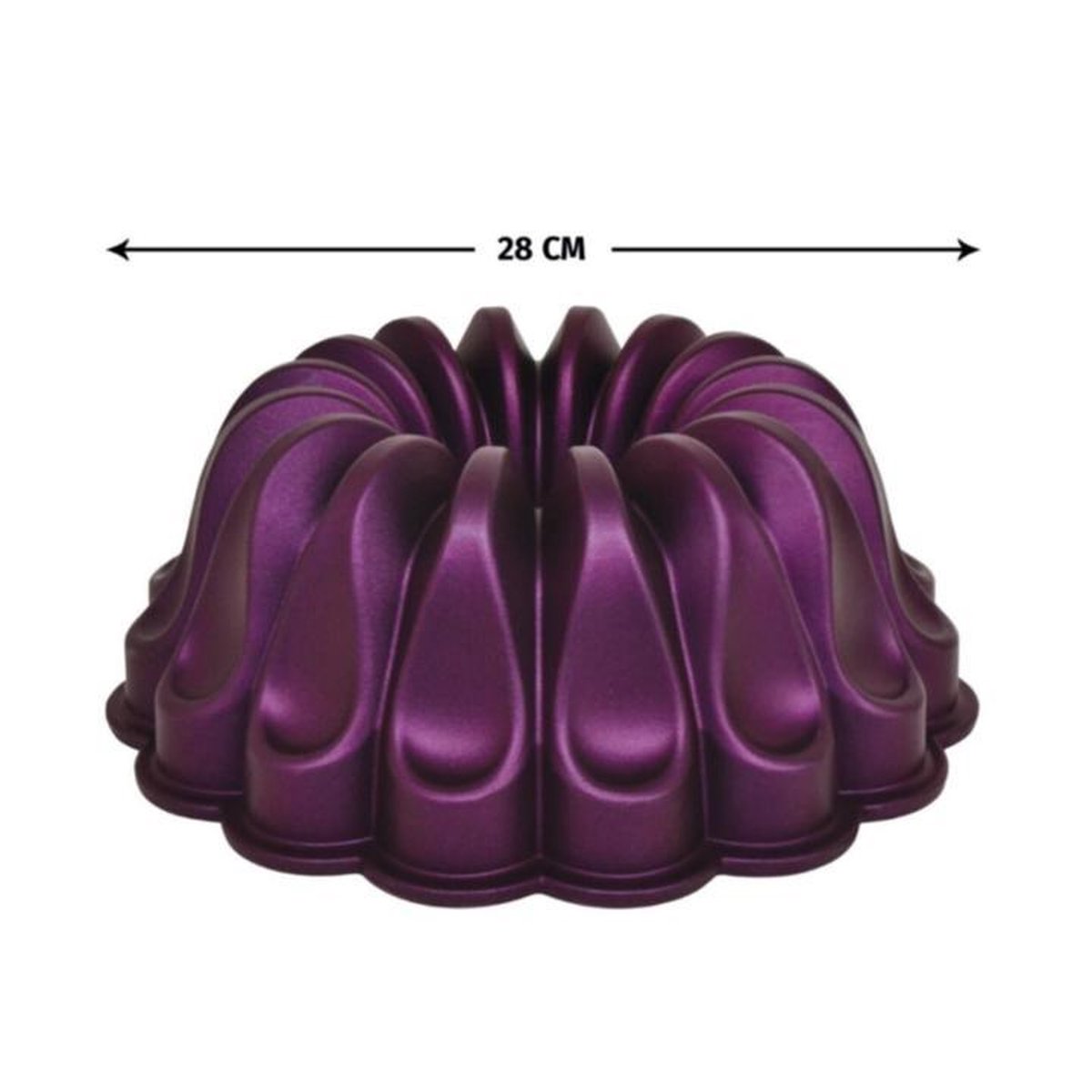 Meseler Extra - Cakevorm - Purper - Graniet - 28cm