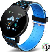 Ynona® Sports Products Smartwatch Oem 119 Plus - Horloge - Dames & Heren - Sporthorloge - 5 Kleuren -  Bluetooth -Blauw