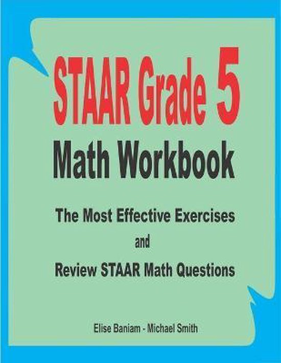 STAAR Grade 5 Math Workbook - cover