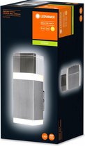LEDVANCE Wand- en plafondarmatuur LED: voor muur, ENDURA STYLE CRYSTAL / 9 W, 220…240 V, Warm wit, 3000 K, body materiaal: steel, IP44
