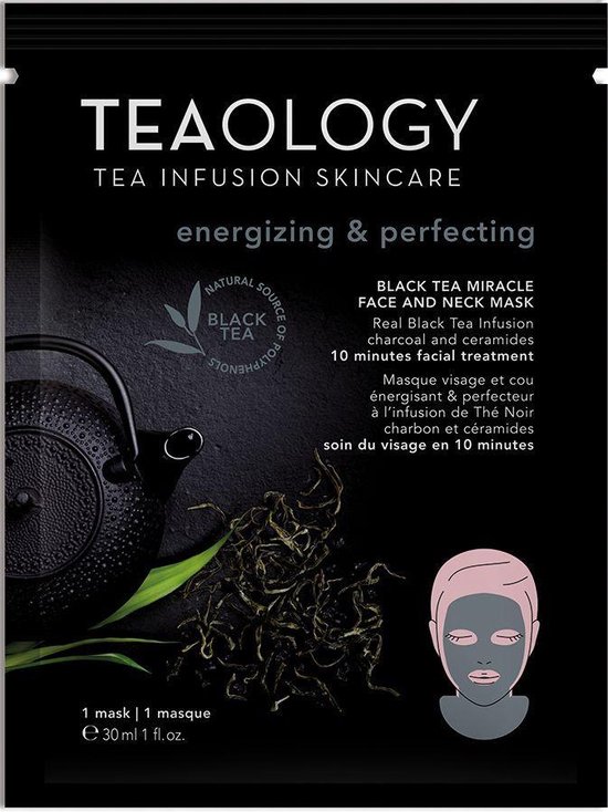 Foto: Teaology black tea miracle face and neck mask energizing perfecting 1 st