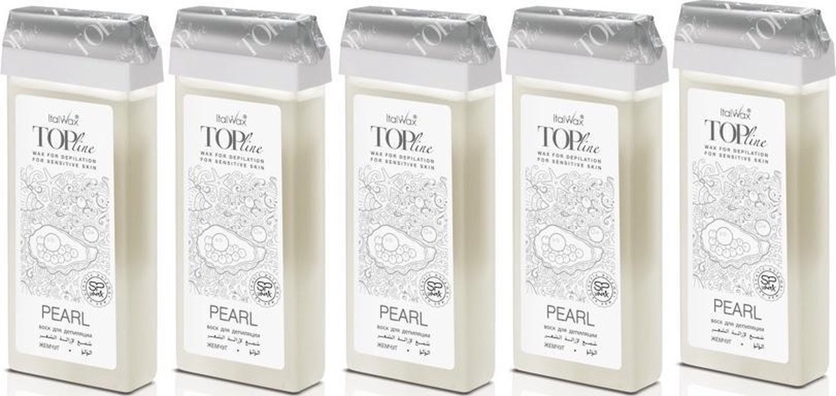 ItalWax Top Line - 5x Wax Cartridge Crystal 100ml - Waxpatroon Kristal 100 ml - Pearl Wax