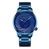 BiDen - Heren Horloge - Blauw - Ø 42mm