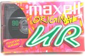 Maxell UR 90 Original position normal Cassettebandje - Uiterst geschikt voor alle opnamedoeleinden / Sealed Blanco Cassettebandje / Cassettedeck / Walkman.