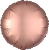 Folieballon rond roze-goud, 40cm kindercrea