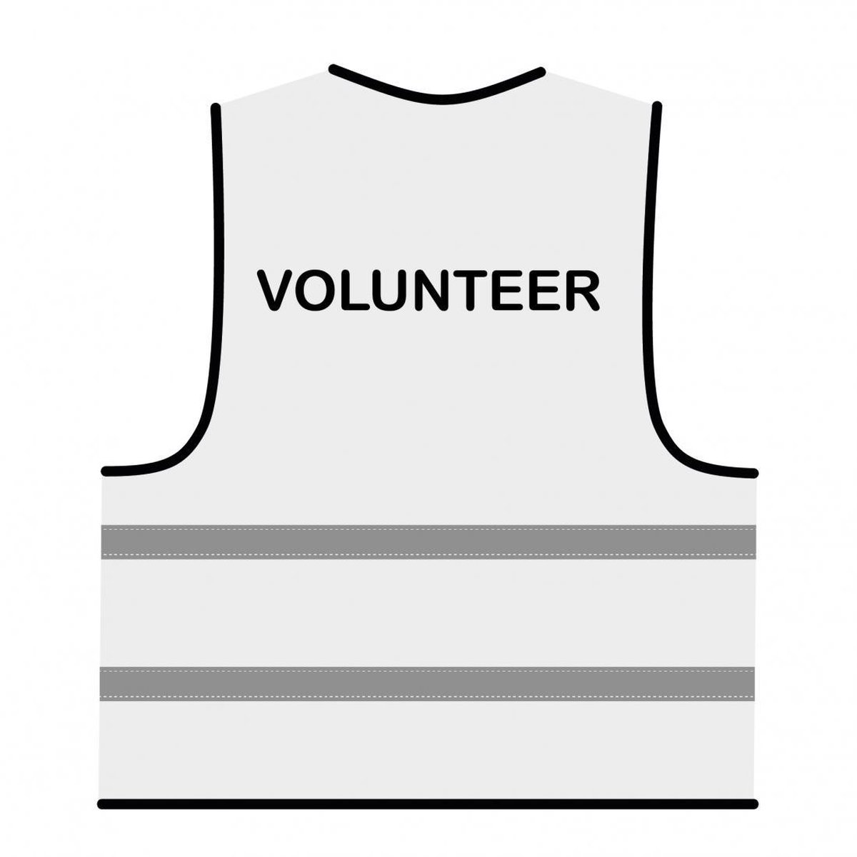 Volunteer hesje wit