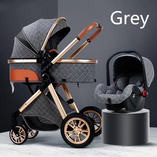 Luxe multi-functionele 3 in 1 kinderwagen - Kwalitatieve buggy -  Opklapbare... | bol.com