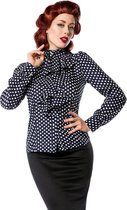 Belsira Blouse -XS- Quilling Donkerblauw/Wit