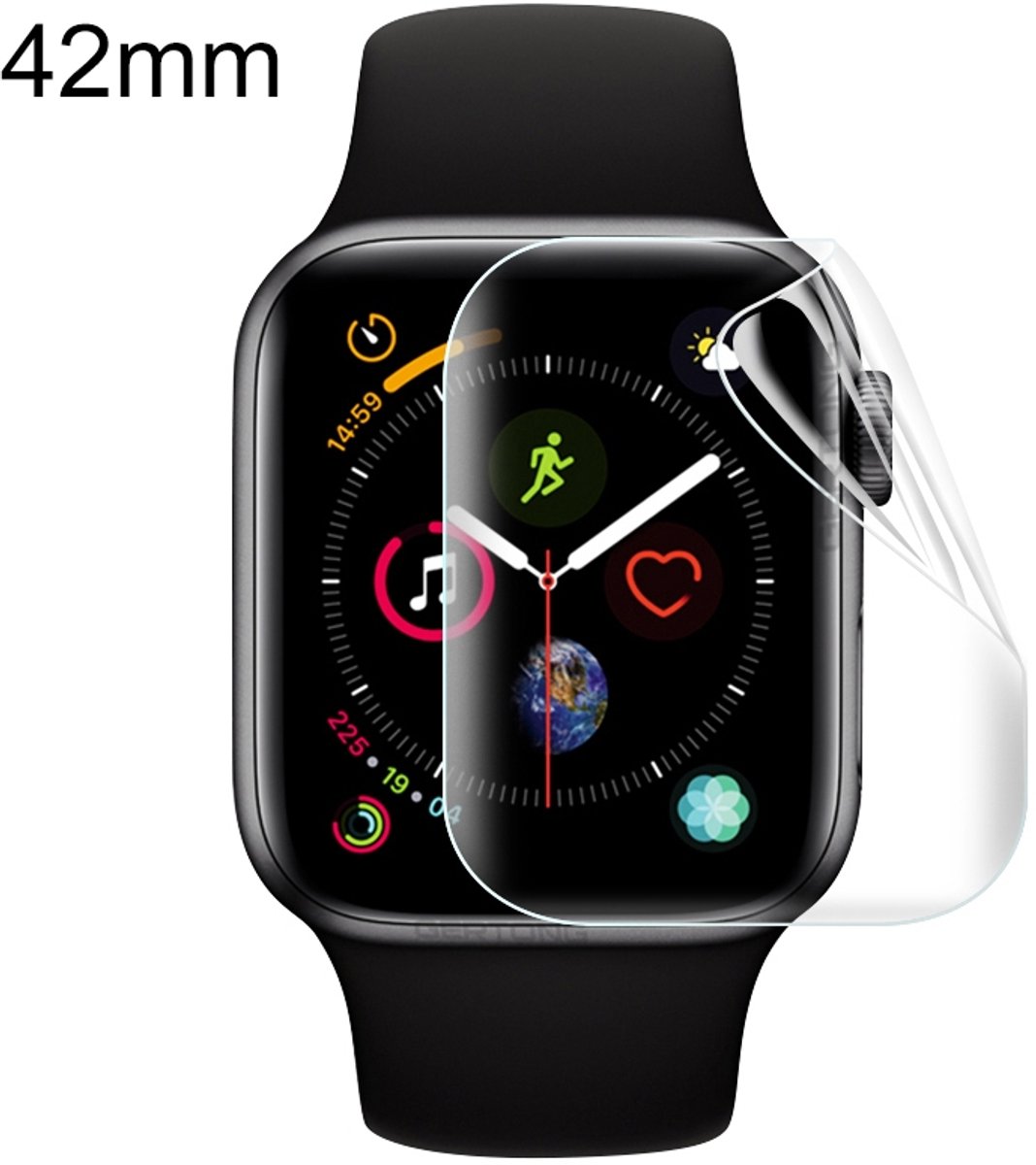 Voor Apple Watch 42mm Soft Hydrogel Film Full Cover Front Protector