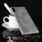 Shockproof Litchi Texture PC + PU Case voor Sony Xperia L3 (grijs)