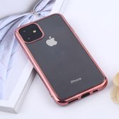 Transparante TPU anti-drop en waterdichte mobiele telefoon beschermhoes voor iPhone 11 Pro Max (rose goud)