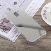 Acryl + TPU galvaniseren spiegelbehuizing voor Galaxy J4 (2018) (zilver)