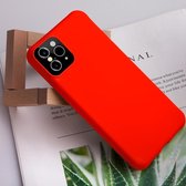 Voor iPhone XS Max Creative effen kleur vloeibare siliconen hoes (rood)