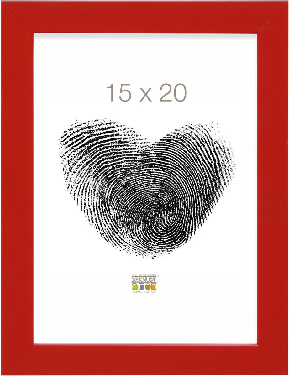 Deknudt Frames Fotolijst - Rood - S45SK4 - Fotomaat: 15x20 cm