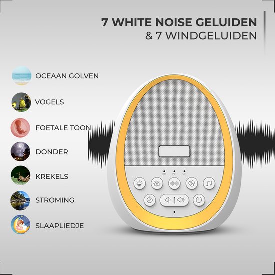 Numsy Calm White Noise Machine Baby - Witte Ruis Machine | White noise apparaat | Vergelijk de beste prijzen in 2026