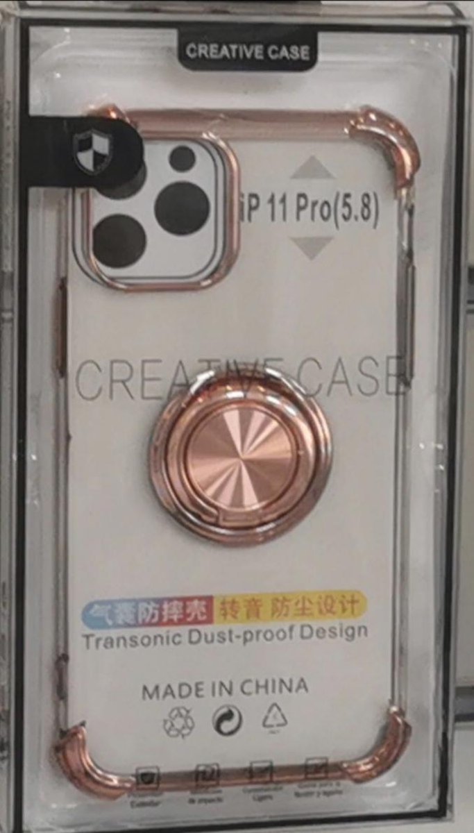 Creative Case| Apple iPhone 11 PRO | Rose Goud | High Quality | Kickstand ring | Dikke randen | super sterk |