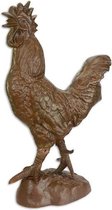 Beeld - bruine haan - gietijzer - 64,2cm hoog