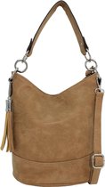 Nuba Design - Dames Schoudertas - Handtas - Leer Look - Cognac (Bruin)
