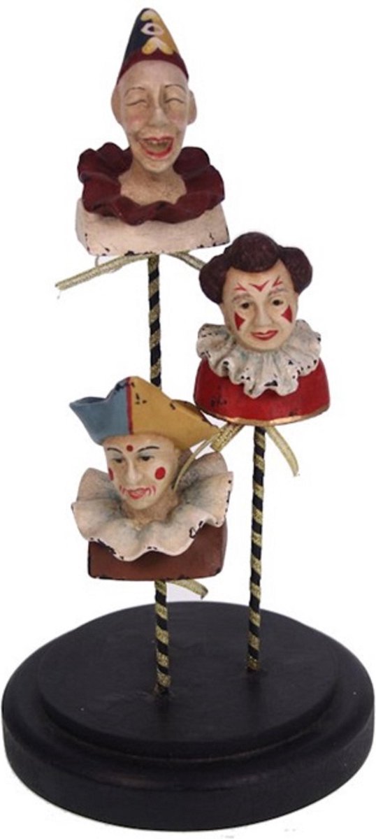 Clown groep op pin, 14x25cm