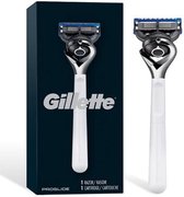 Bol.com Gillette Fusion Proglide 5 Monochrome Collection White HOUDER + SCHEERMES aanbieding