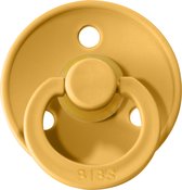 BIBS fopspeen - T1 0/6 maanden - HONEY BEE geel - natuurlijk rubber