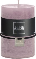 J-Line cilinderkaars - lavendel - 48U - medium - 6 stuks