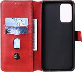 Samsung Galaxy A72 Hoesje Portemonnee Retro Book Case Rood